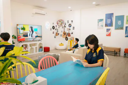 Khu nội trú – góc học tập