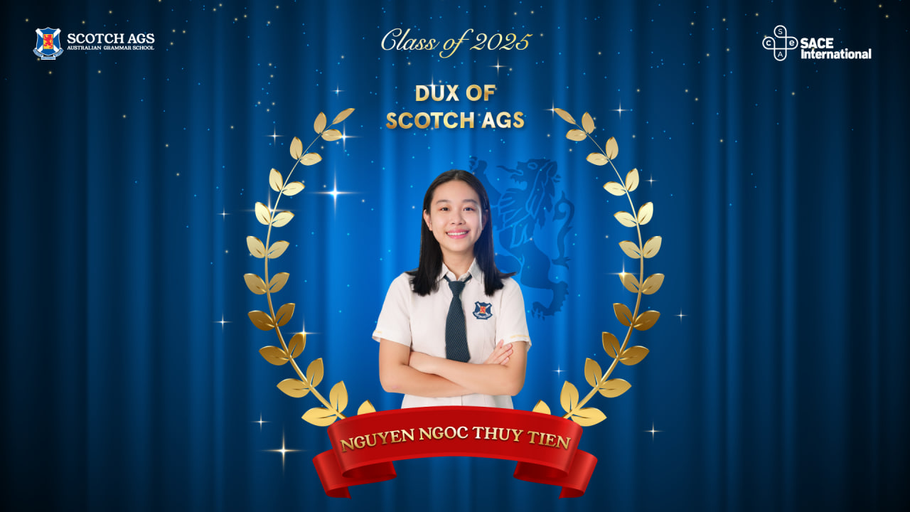 Thủ khoa toàn niên khóa 2025 Trường Nam Úc Scotch AGS