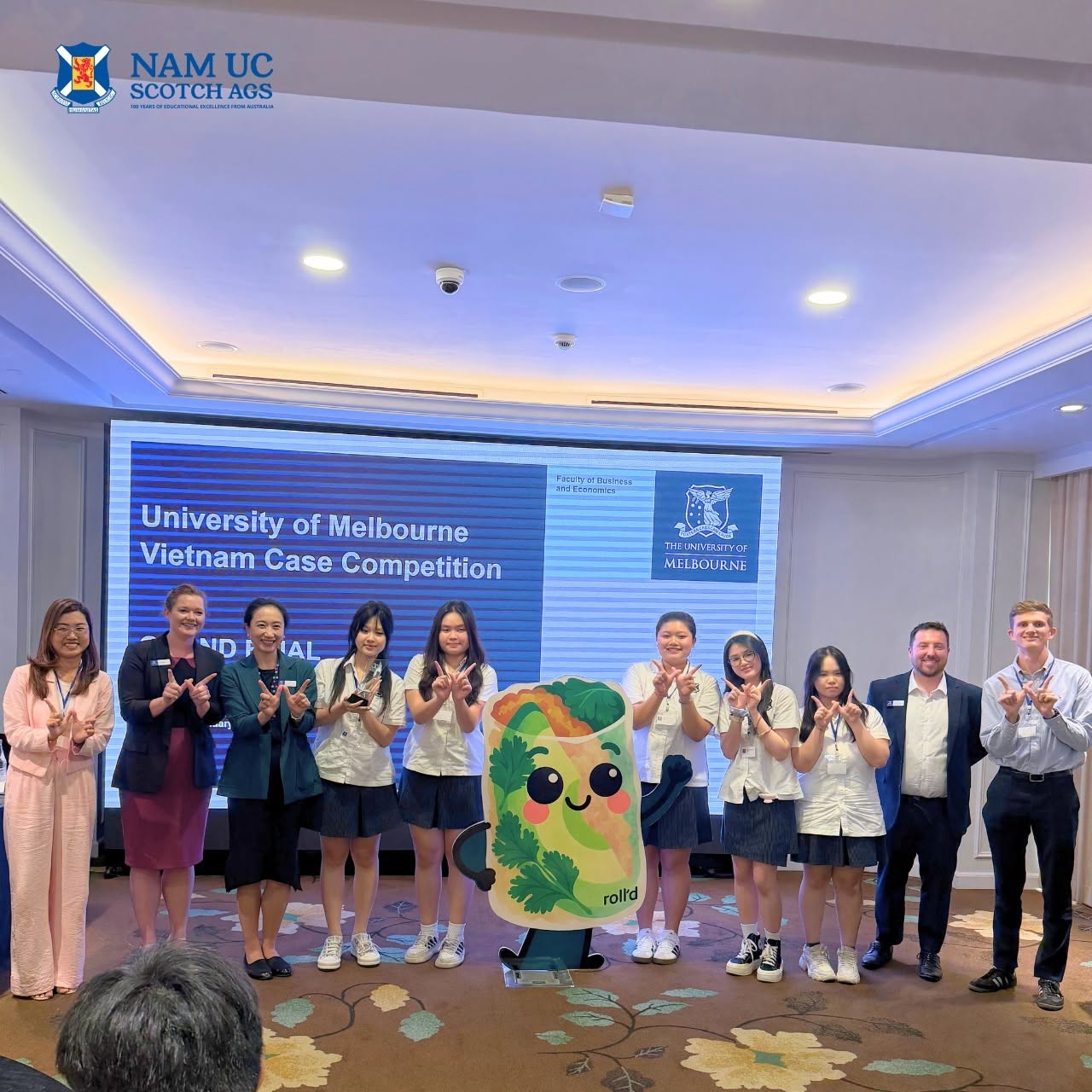 Team Winx (lớp 11) - trường Nam Úc Scotch AGS đạt giải ba chung cuộc tại Vietnam Competition 2025. Sân chơi học thuật quy mô toàn quốc dành cho nhóm học sinh Phổ thông yêu thích kinh doanh và giải quyết các bài toán kinh doanh thực tiễn theo hình thức PBL